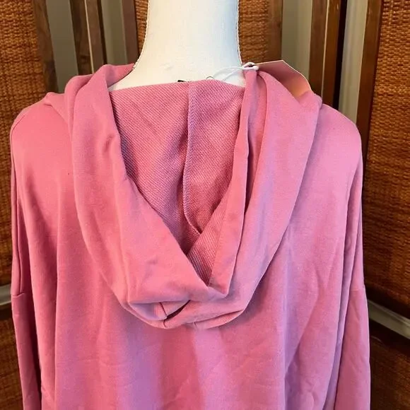 NWT Kittenish Matching 2pc Set Pink Cropped Hoodie Joggers Lounge Size XXL - Picture 5 of 9